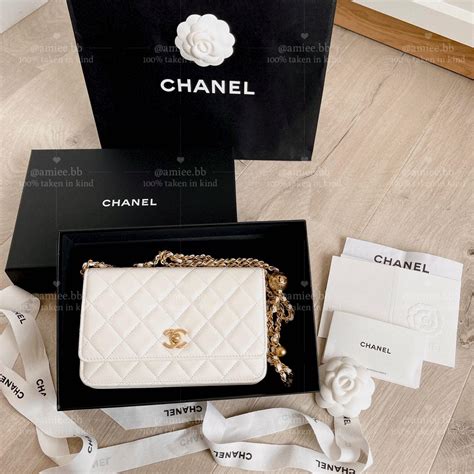 chanel wallet on chain pearl crush|chanel woc price.